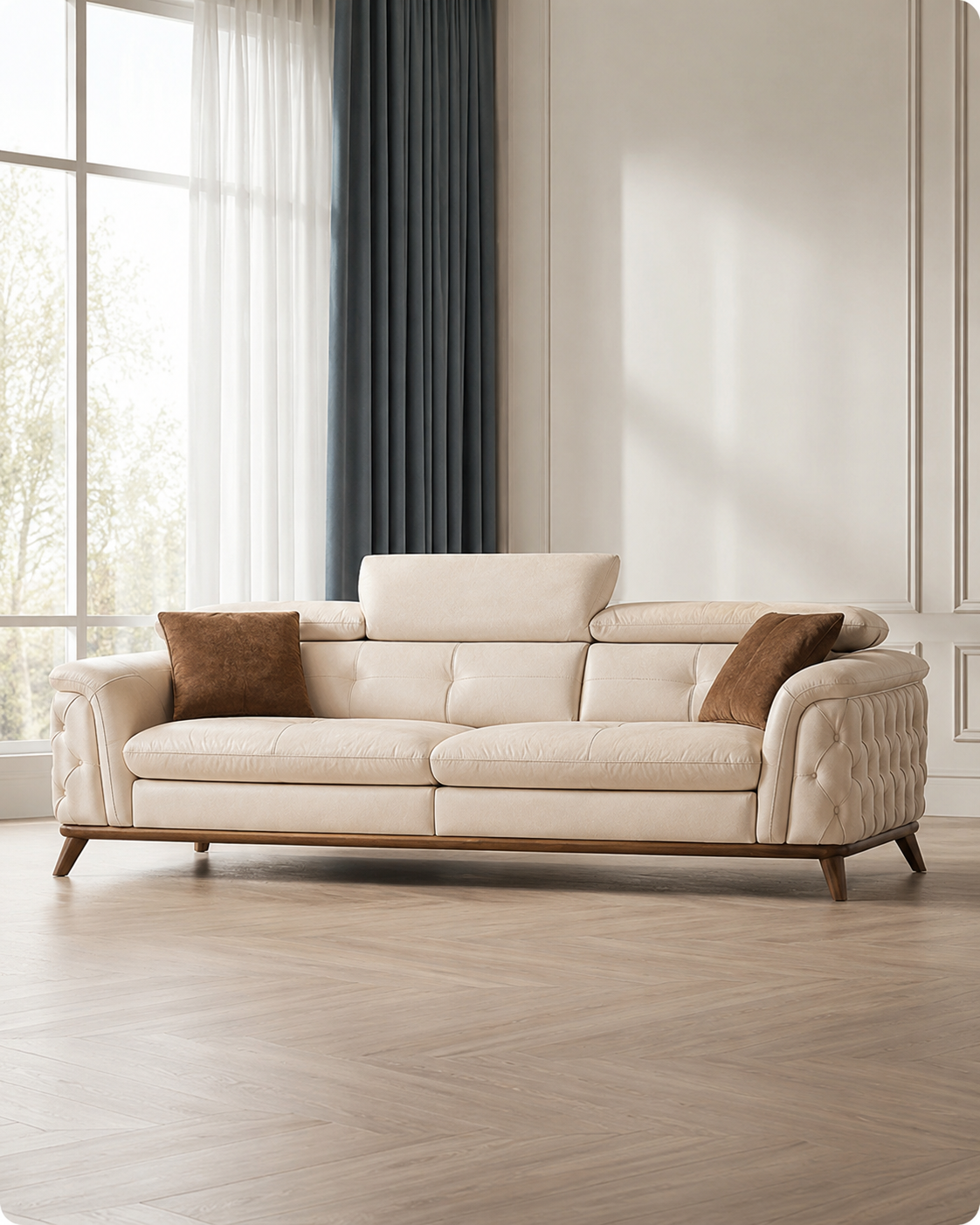 Cream sofa collection